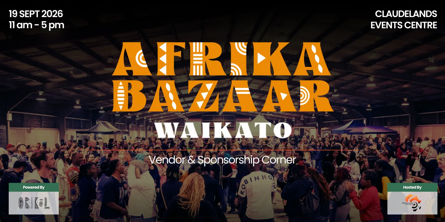 Afrika Bazaar Waikato 2026 — Saturday 19 September, 11am–5pm, Claudelands Events Centre